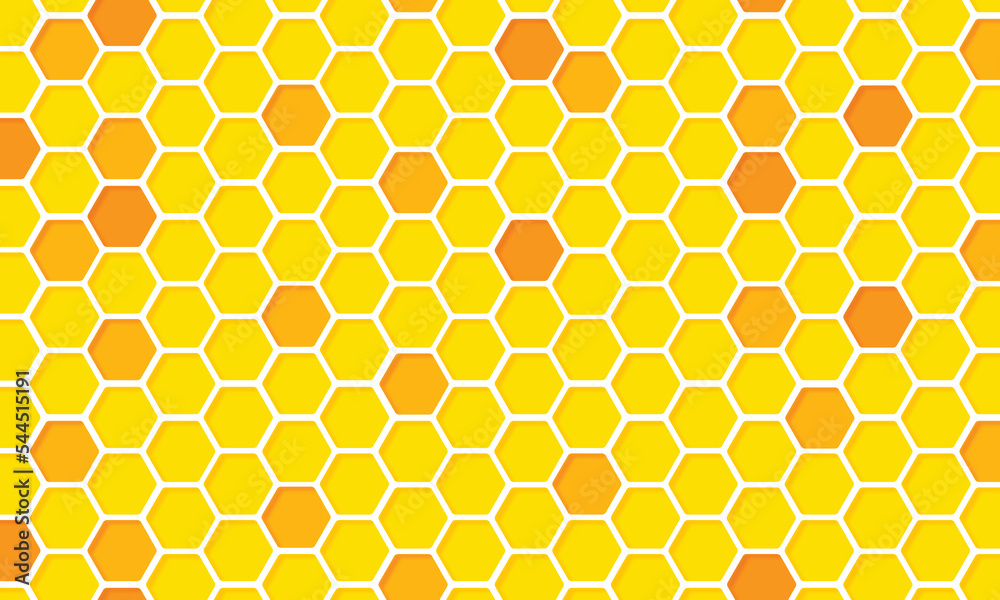 Hexagon bee hive design background