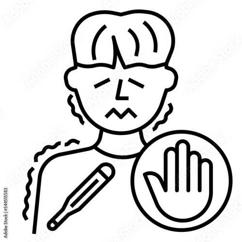 voiding sick people icon