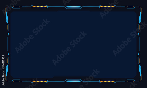 Futuristic hud interface screen design