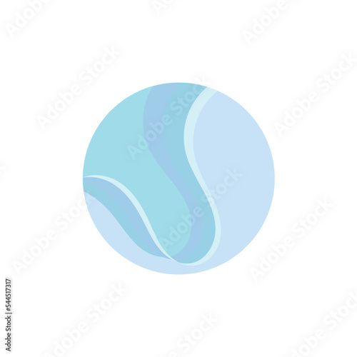 Circle waves background vector image design