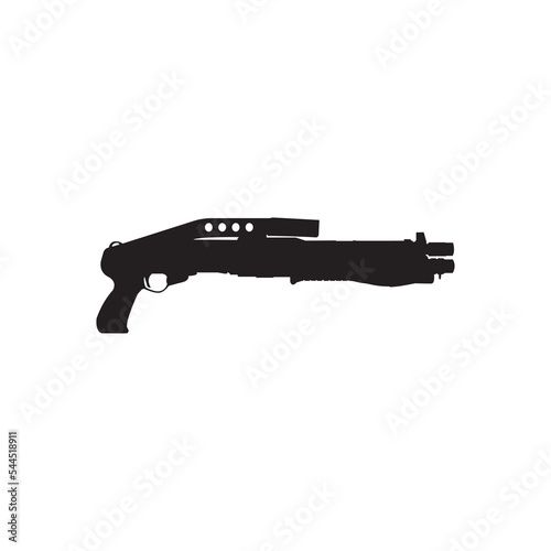  Franchi SPAS-12 shotgun Italian firearms silhouette
