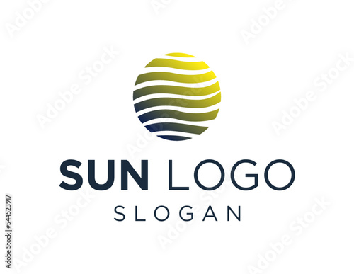 Logo design about Sun on a white background. made using the CorelDraw application.