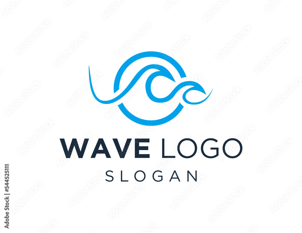 Logo design about Wave on a white background. made using the CorelDraw application. Logo design about Wave on a white background. made using the CorelDraw application.