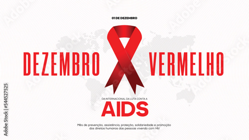 dezembro vermelho modern banner template in brazil