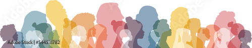 Foto Women of different ethnicities and ages stand side by side together