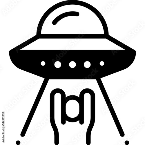 abduction solid line icon