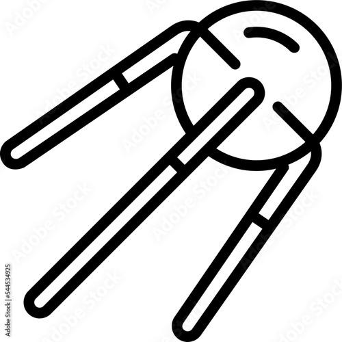 sputnik line icon