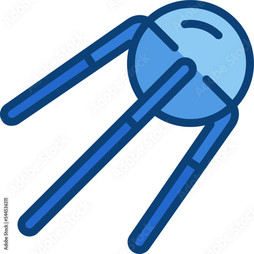 sputnik two tone icon