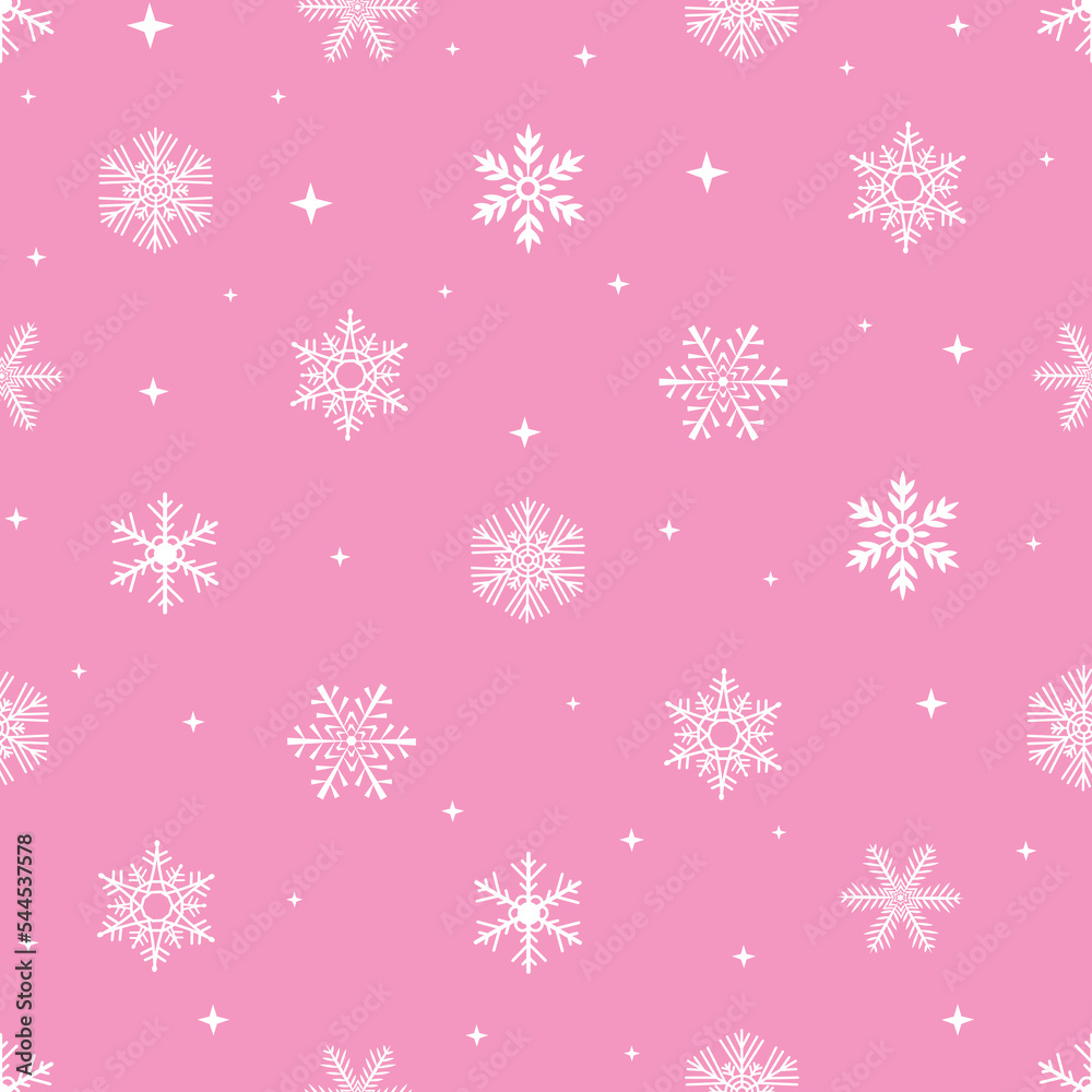 Seamless pattern snowflakes vector illustration Seamless pattern snowflakes vector illustration