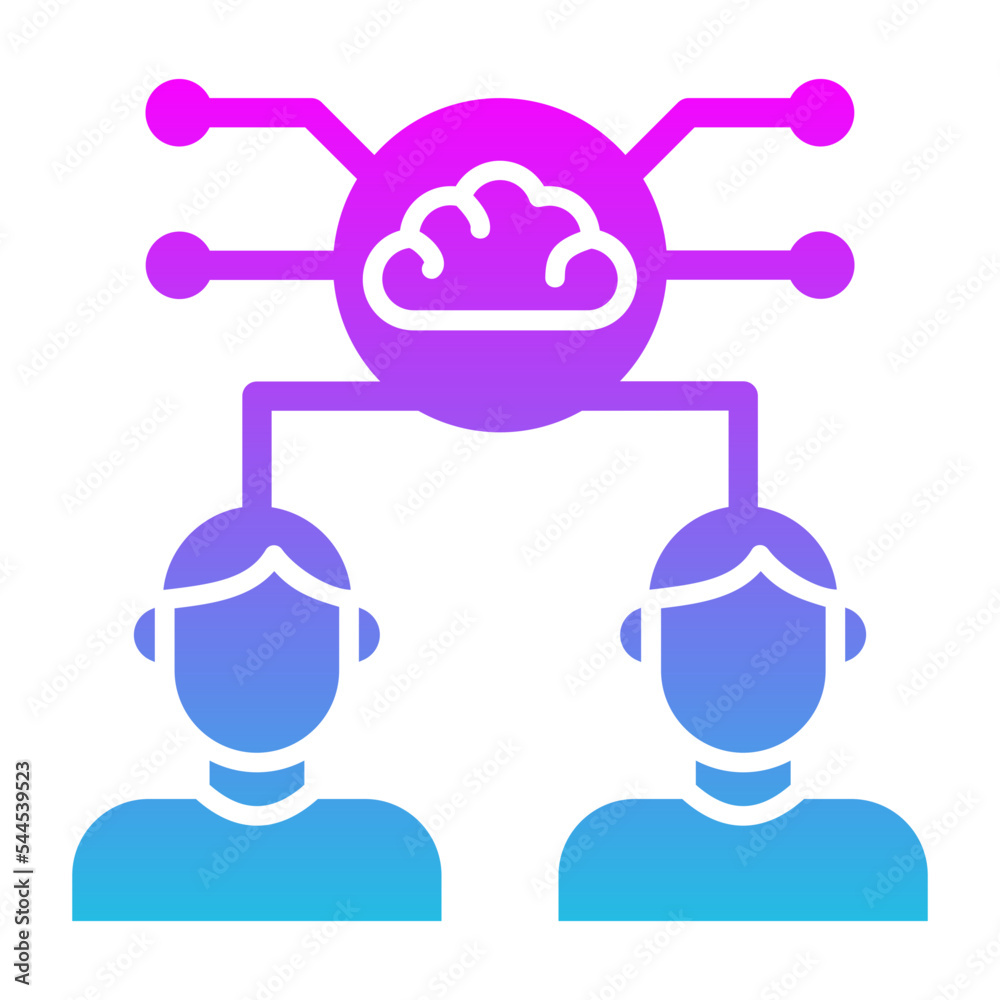 Brainstorming Glyph Gradient Icon Brainstorming Glyph Gradient Icon