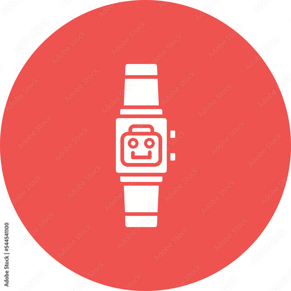 Smart Watch Multicolor Circle Glyph Inverted Icon Smart Watch Multicolor Circle Glyph Inverted Icon