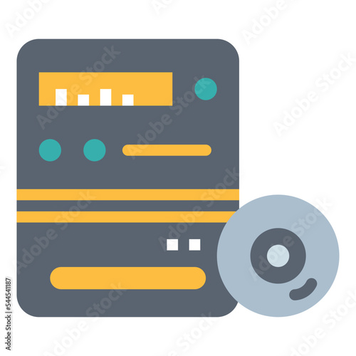 cd player flat icon style