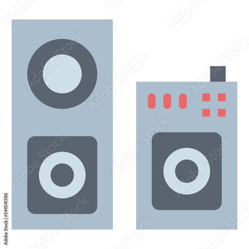 speaker flat icon style