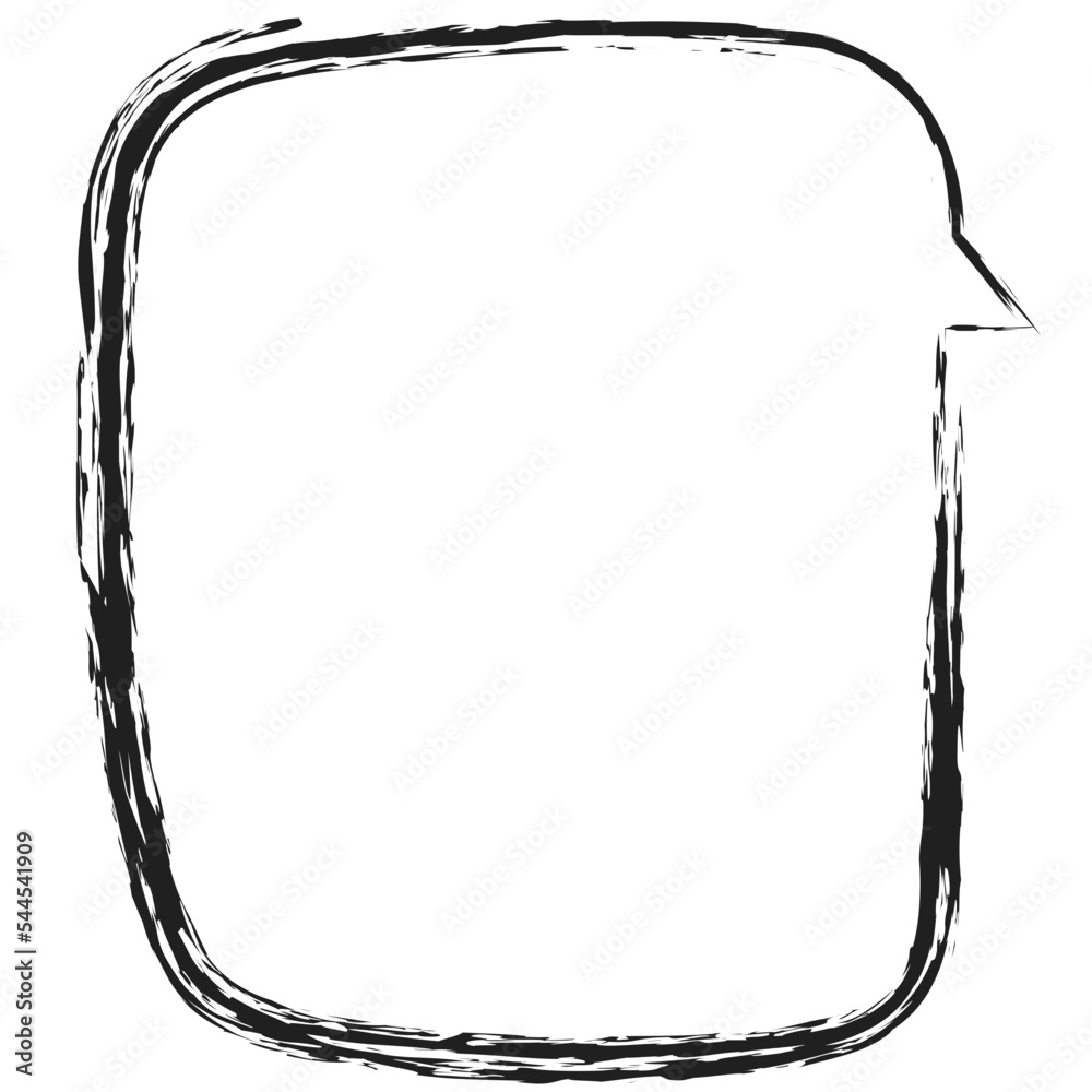 Speech bubble hand drawn illustration Speech bubble hand drawn illustration