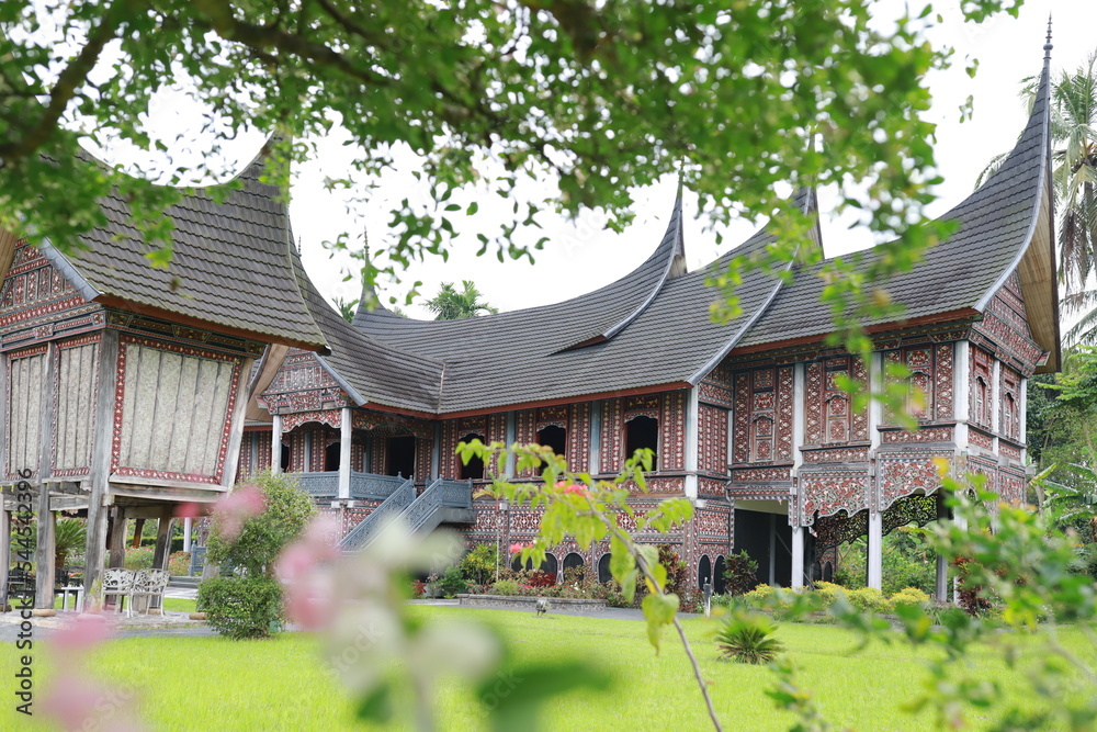 Minangkabau traditional house from West Sumatra, Indonesia