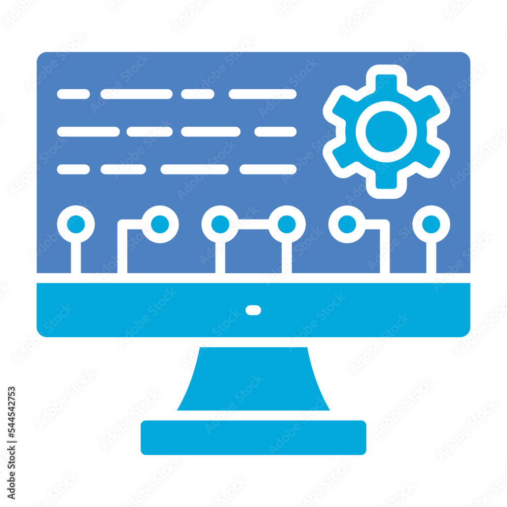 Configuration Glyph Two Color Icon Configuration Glyph Two Color Icon