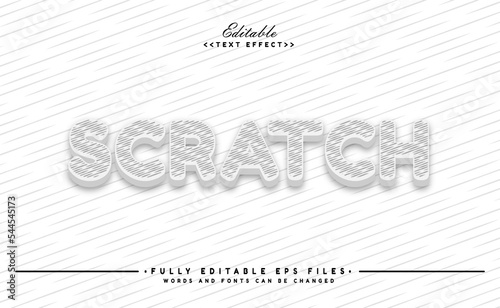 modern scratch handwritten text effect.typhography logo