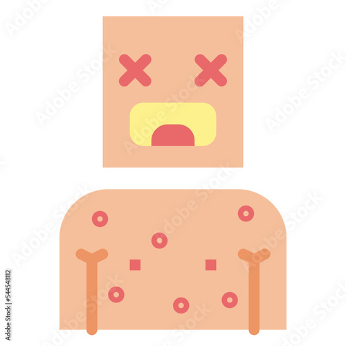 allergic flat icon style