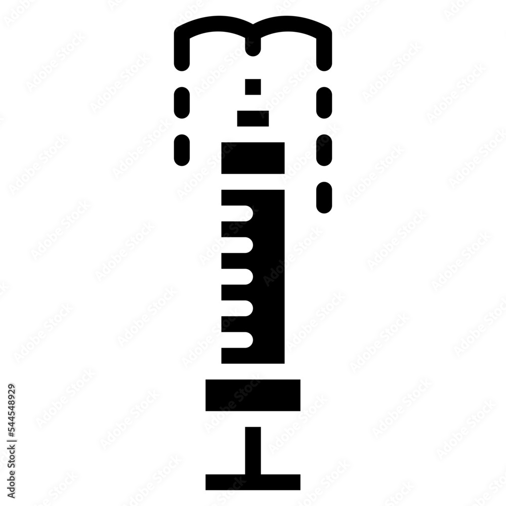 syringe glyph icon style