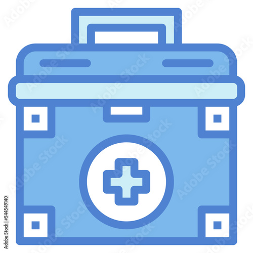 first aid kit two tone icon style