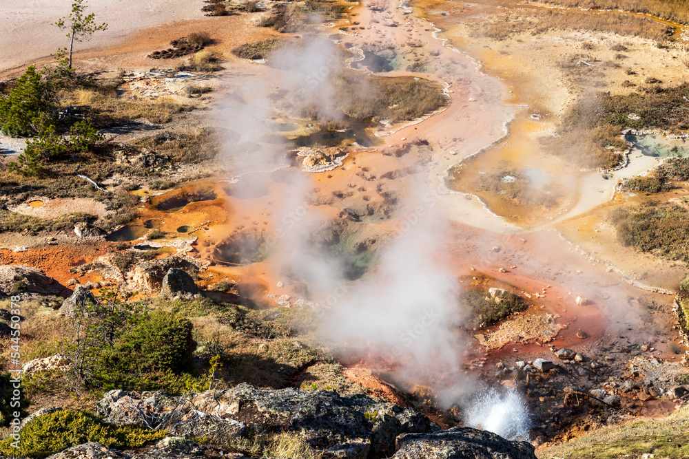 custom made wallpaper toronto digitalArtist paint pot hot spring at Yellowstone national park. USA.