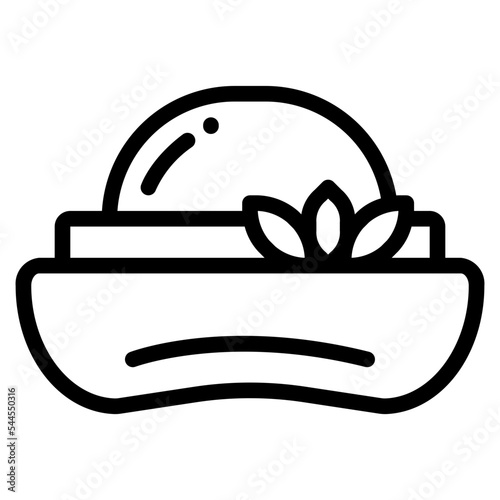 balm line icon style