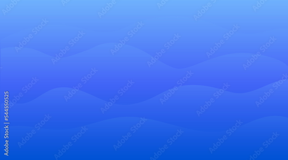 Abstract wavy background. Blue gradient backdrop. For print, design and graphic resources.