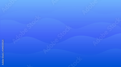 Abstract wavy background. Blue gradient backdrop. For print, design and graphic resources.