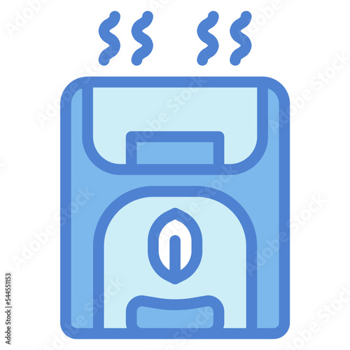 oil lamp two tone icon style