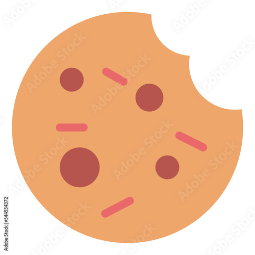 Cookie flat icon style
