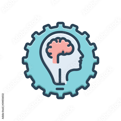 Color illustration icon for capabilities