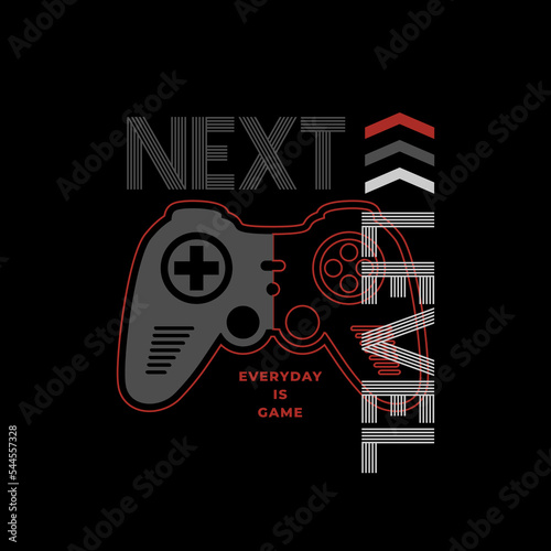 next level  T-shirt Design Vector Template.
