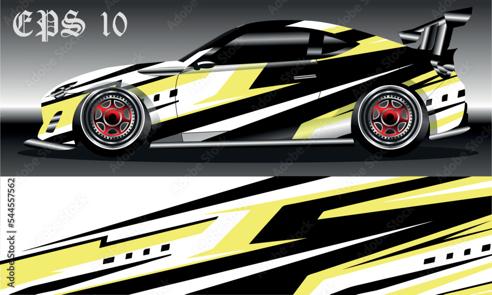 Fototapeta premium car wrap abstract racing graphic background for vinyl wrap and stickers
