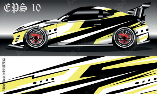 car wrap abstract racing graphic background for vinyl wrap and stickers