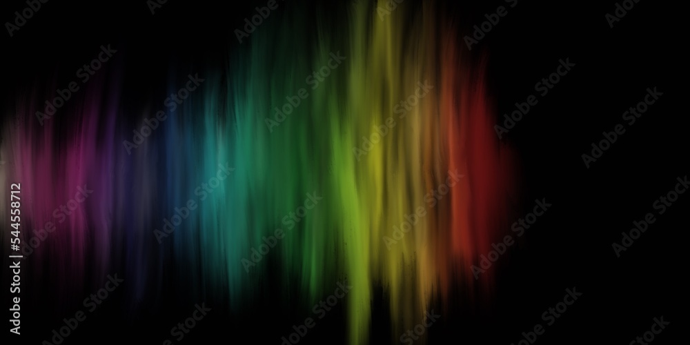 Artistic modern simple minimalist abstract: color gradient on black background
