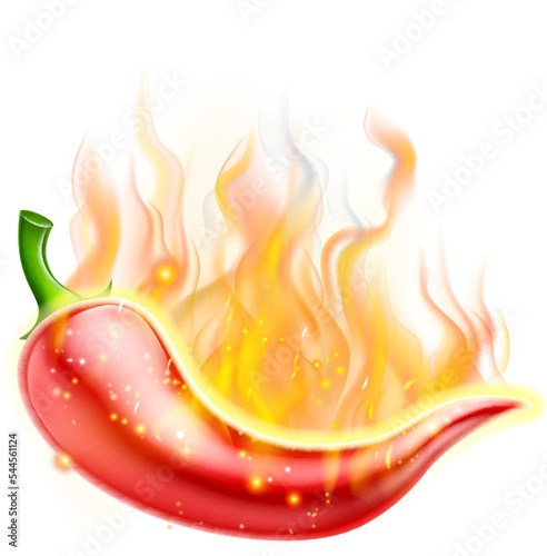 A hot chilli pepper so spic...