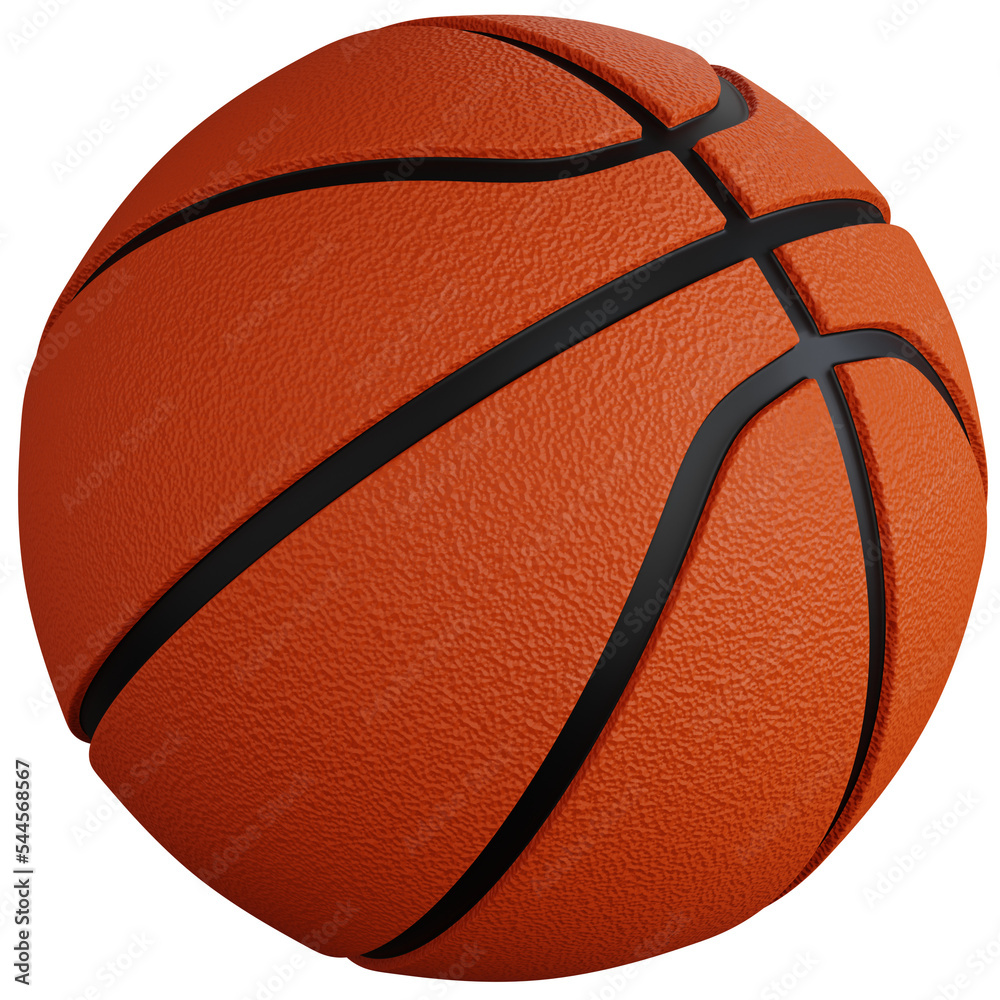3d rendering basketball isolated