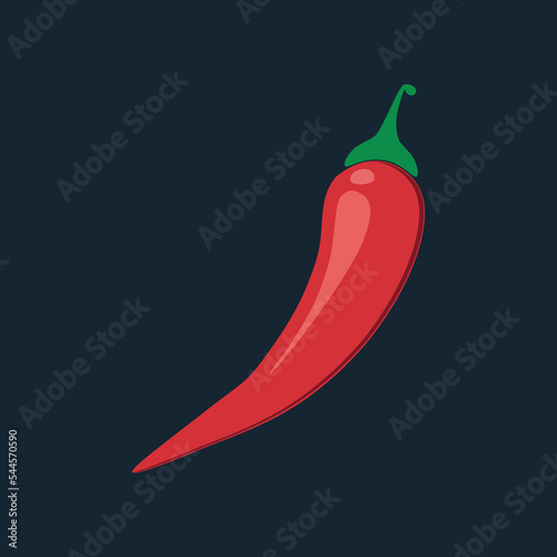 Hot chili pepper vector