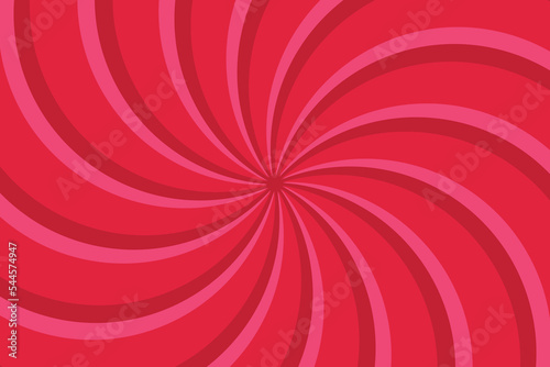 Flat Red Pink Candy Cane Swirl Background