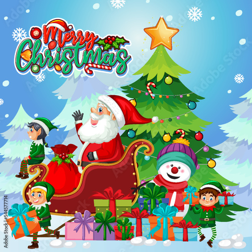 Merry Christmas poster design