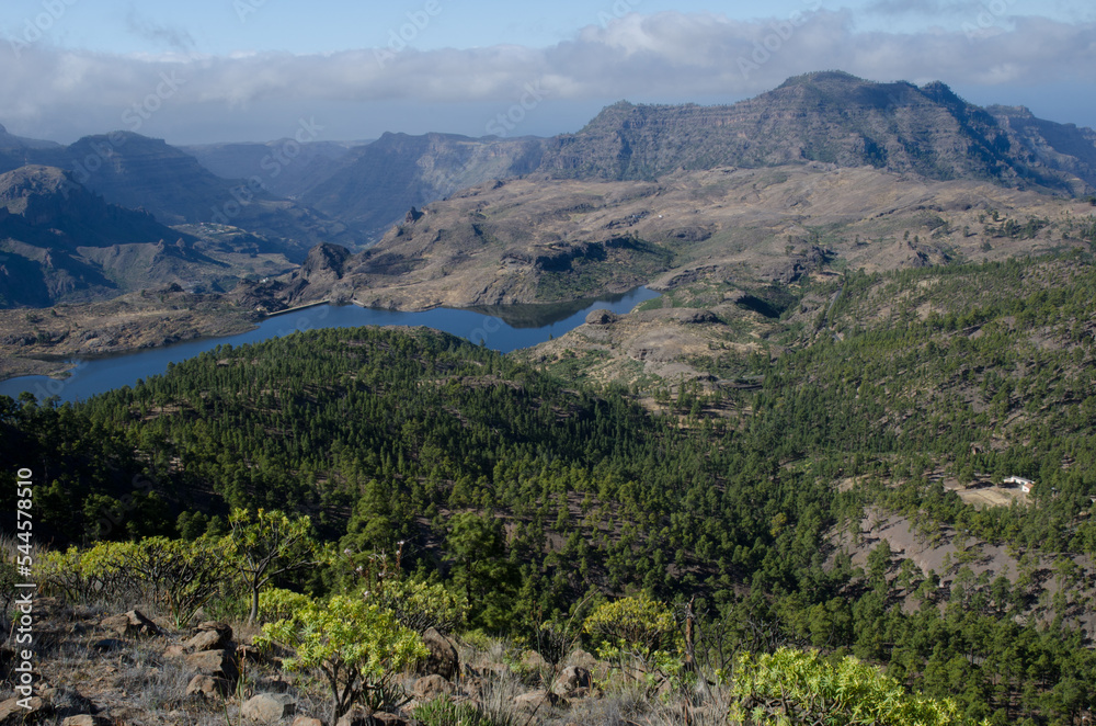 Las Ninas dam. The Nublo Rural Park. Gran Canaria. Canary Islands. Spain.