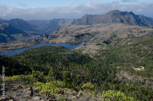 Las Ninas dam. The Nublo Rural Park. Gran Canaria. Canary Islands. Spain. photo