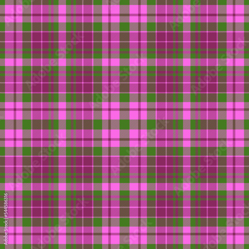 Fabric seamless texture. Vector plaid tartan. Check pattern textile background.