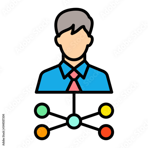 Affiliate Marketing Filled Line Icon