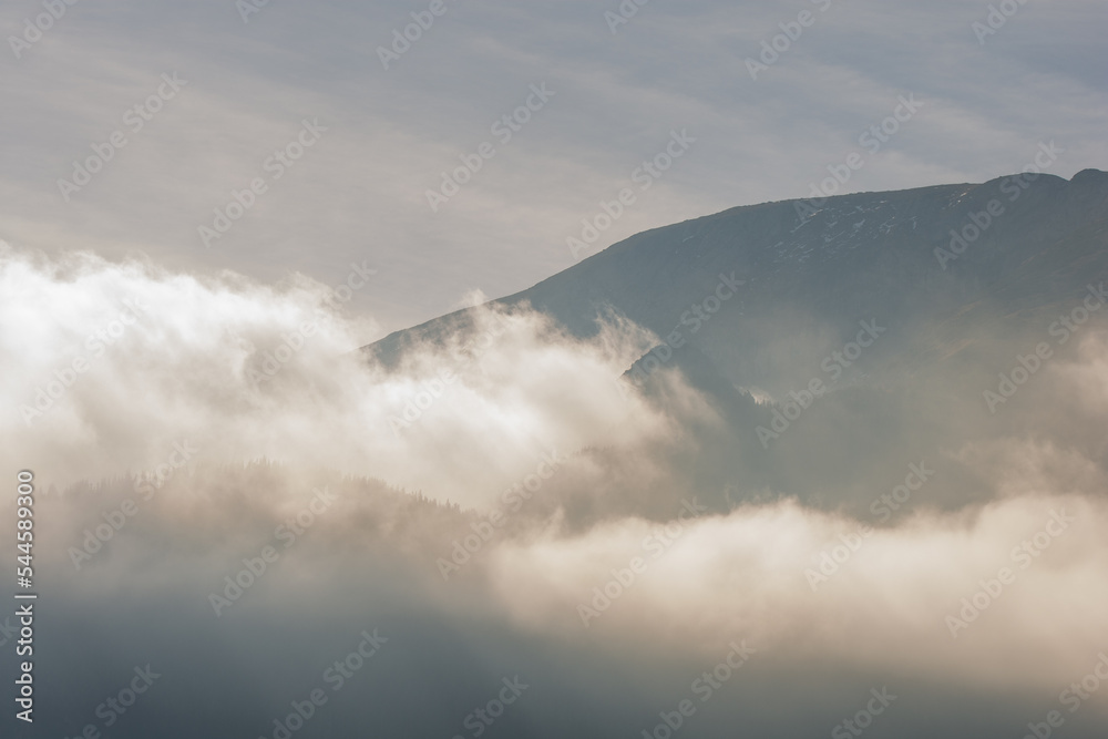 fog over the mountains, Belianske Tatras, Slovakia