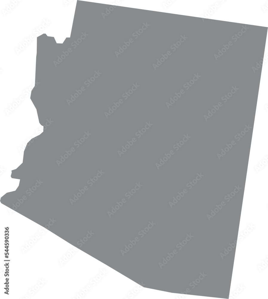 Arizona Map Vector, United States of America, Isolated on Transparent ...