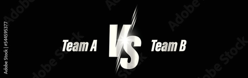 vector illustration for versus vs sign for sports competition championship matches