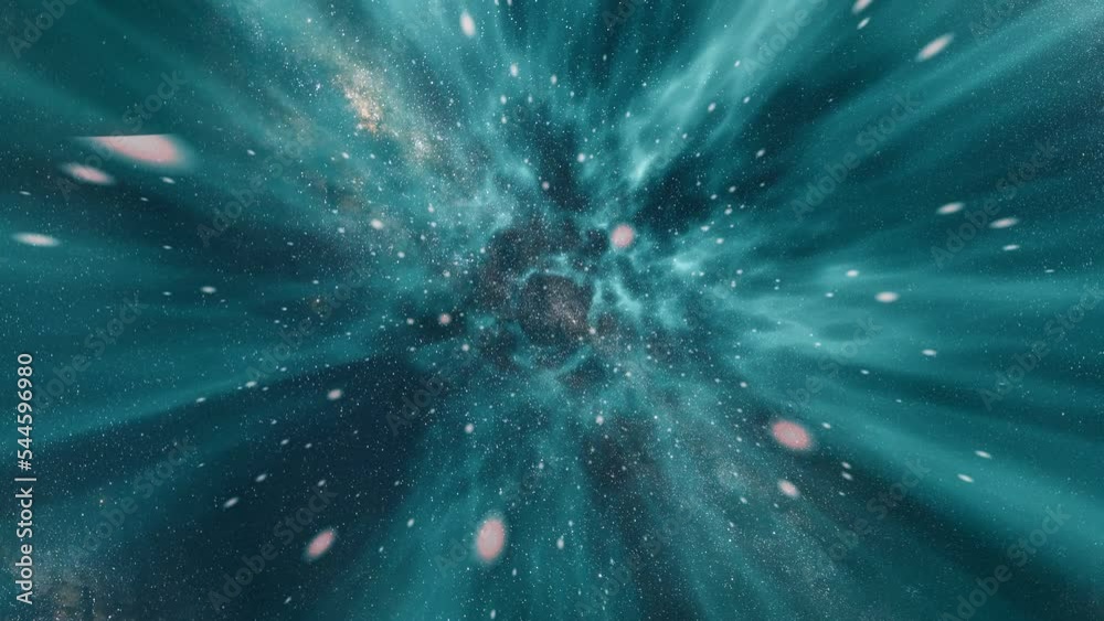 time Traveling through star fields in space milky way galaxy