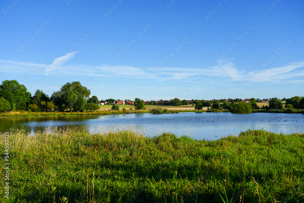 Glockenborn nature reserve in the Bründersen district near Wolfhagen. Landscape with wet meadows and small ponds.
Glockenborn nature reserve in the Bründersen district near Wolfhagen. Landscape with wet meadows and small ponds.