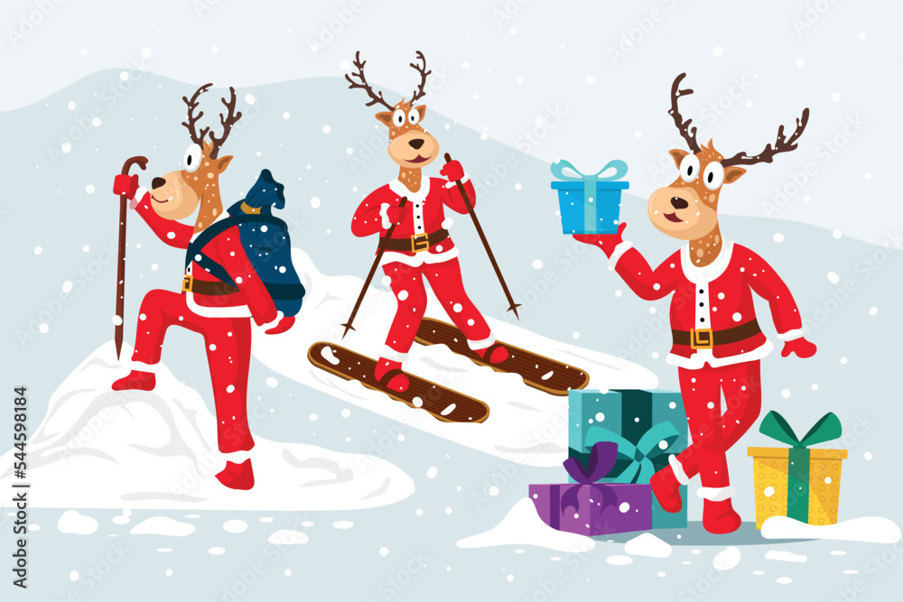 Christmas Santa Claus Reindeer Collection